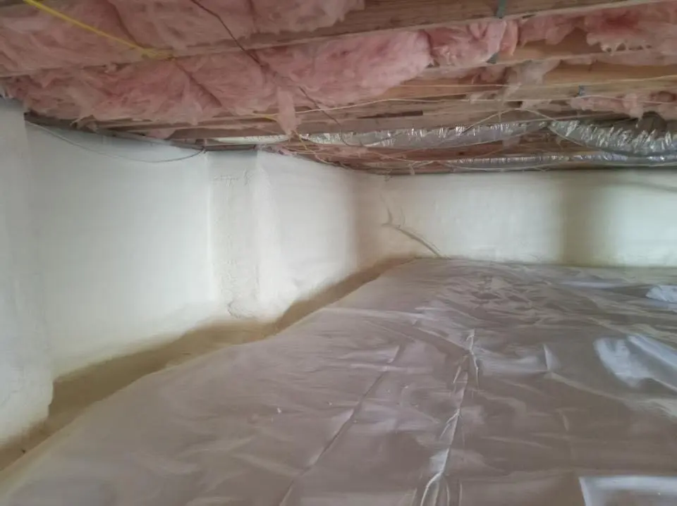 Crawl space encapsulation with closed-cell spray foam for Spray Foam Roofing in Lincoln Village